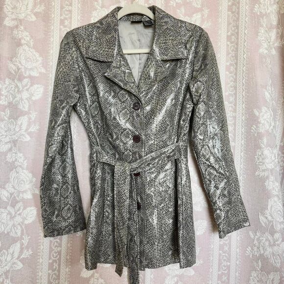 Xhilaration Black and White Snakeskin Jacket - Picture 1 of 4